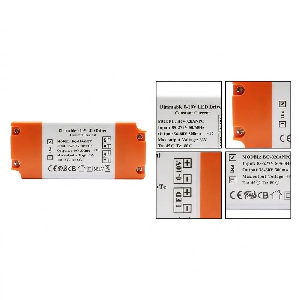 For PWM 0-10V Dimmable LED Driver LED Power Supply 36-60V 300mA / 24–42V 450mA Constant Current Dimming Driver Adapter