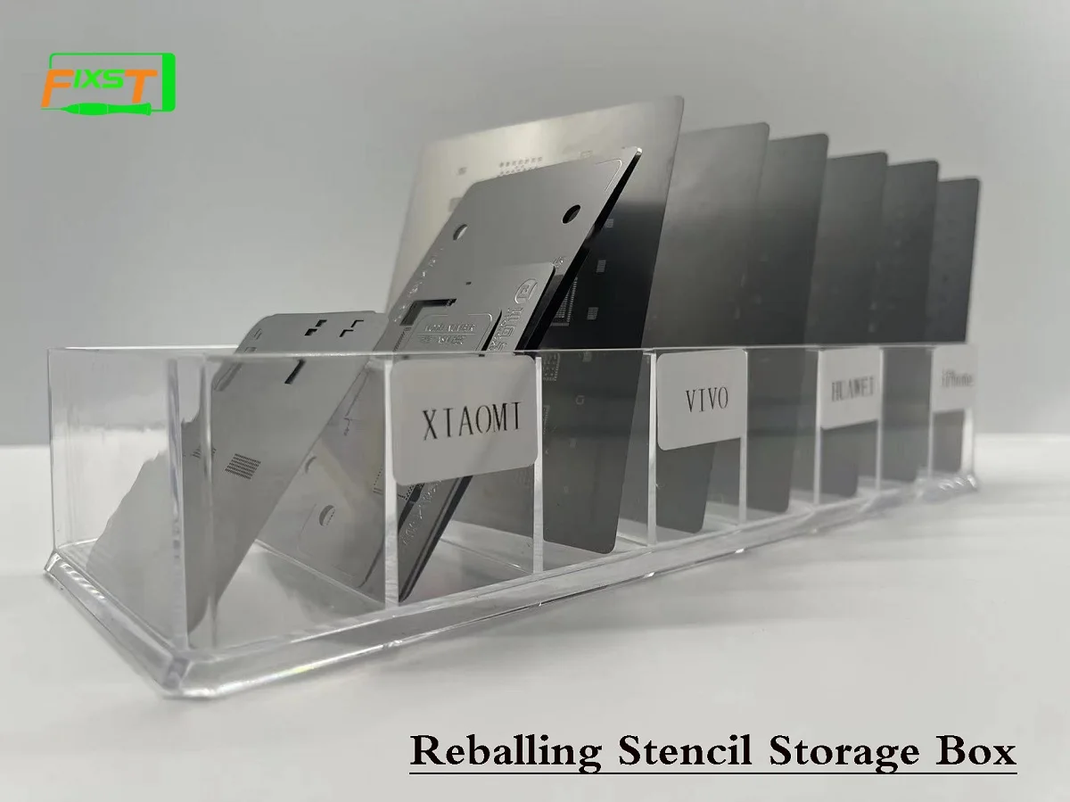 High Quality BGA Reballing Stencil Storage Box For Organizing And Classifying Steel Mesh On Mobile Phone Repair Workbench