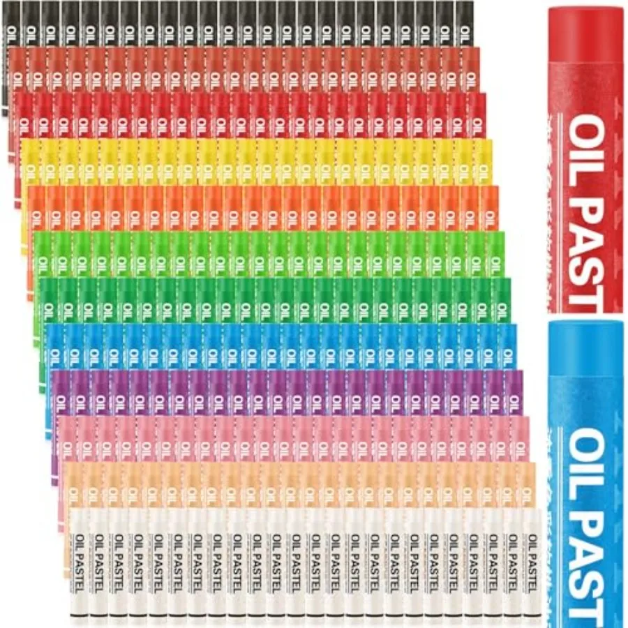 

288 Pcs Oil Pastel Set 12 Colors Soft Oil Pastel Crayons for Artists Painting Drawing Blending Beginners Craft Vibrant Creamy C