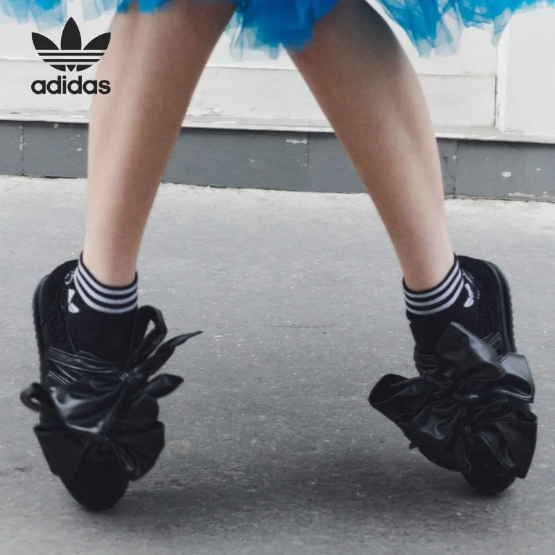 Adidas Clover Women's Fashion Wear-resistant Bow Casual Shoes JH7342