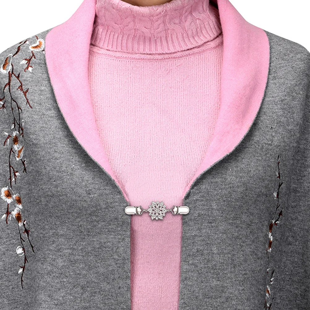 Cinch Cardigan Sweater Clip Women's Blouses Clips or Clasp Alloy to Hold Together Silk Shirts for