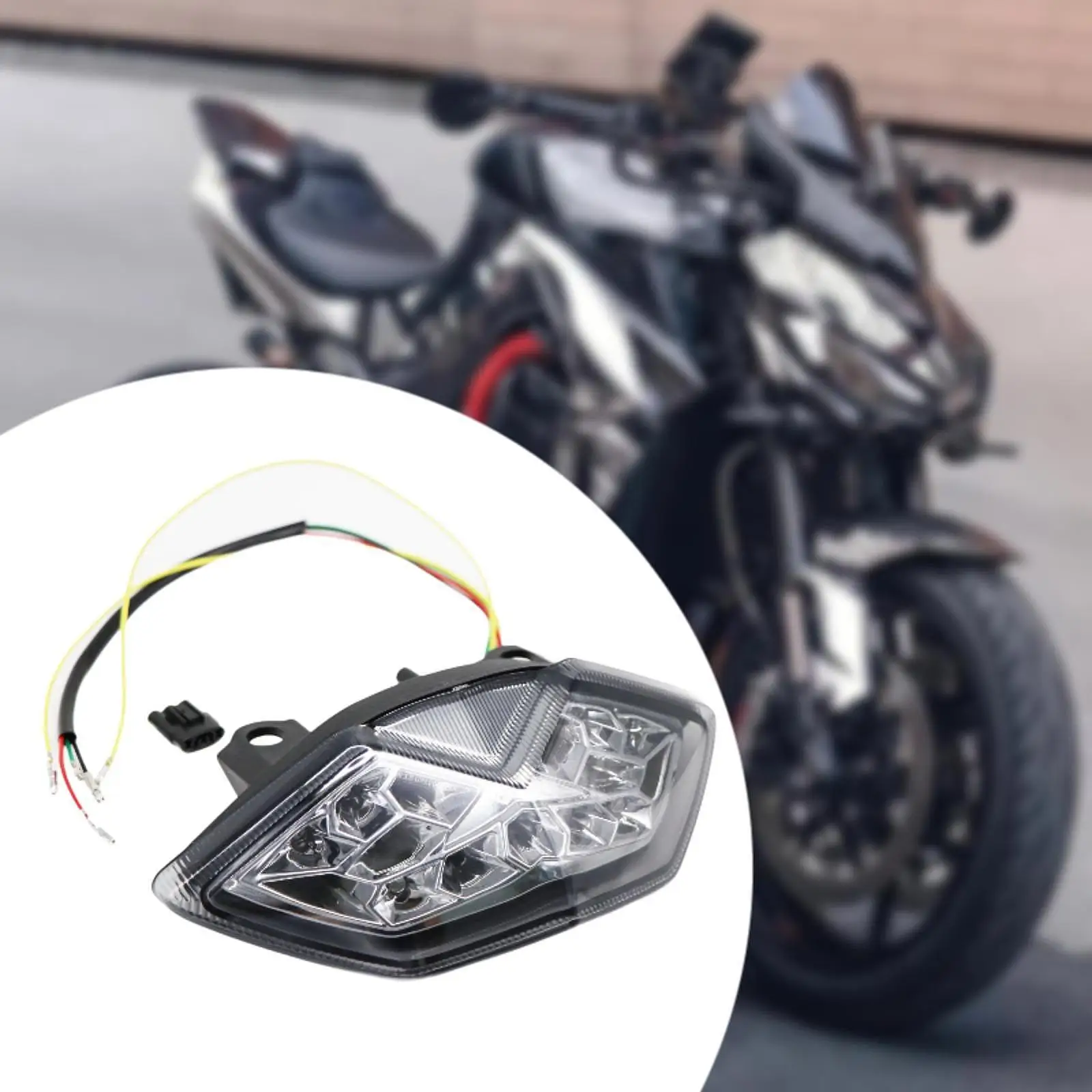 Motorcycle Tail Light Wear Resistant Replacement Stable Performance LED Indicator for Kawasaki Z1000 2012 2010 2011 2013