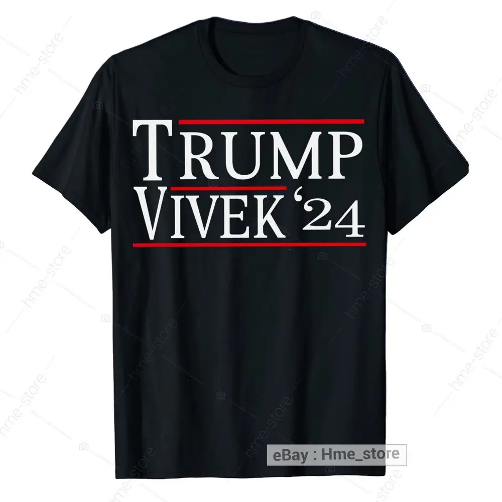 Trump Vivek Ramaswamy 2024 For President T-Shirt USA Election Republicans Tee Anime Graphic T-shirts