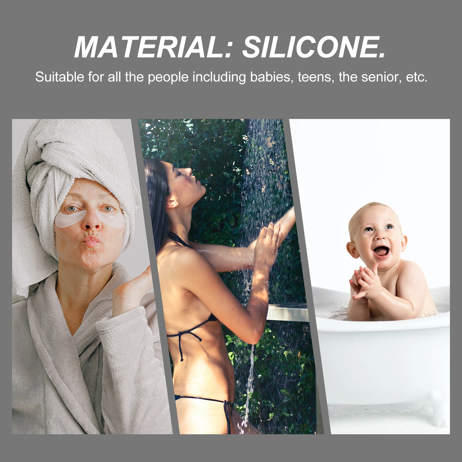 

Silicone Bathing Brush Double Sided Massage Shower Scrubber for Body Face Cleaning Stretchy Health Care Tool