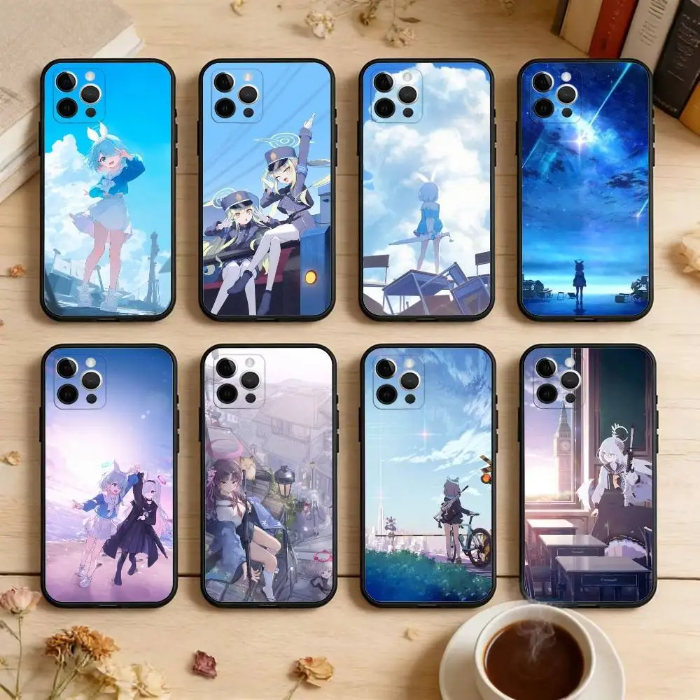 

B-Blue Game A-Archive Soft Silicone Black Cover,Phone Case For iPhone 17,16,15,14,13,12,11 Plus,Pro Max,XS