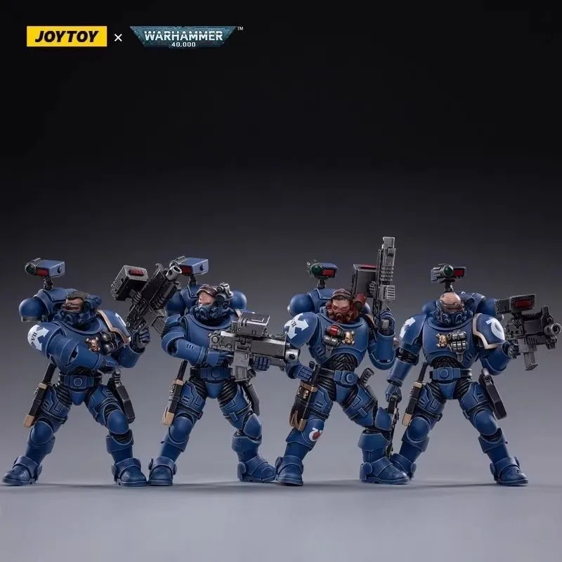 조이 토이 1/18 Warhammer 40k Darktide Ultramarines Incursors 게임 차고 키트 액션 피규어 모델 키트 군인 장난감 할로윈 선물