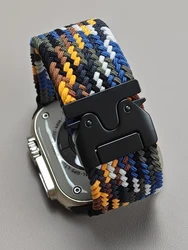Braided Band For Apple Watch Strap 40mm 44mm 46mm 42mm 49mm 45mm 41mm Parachute Bracelet IWatch Series 10 SE 9 8 7 3 Ultra 2 11