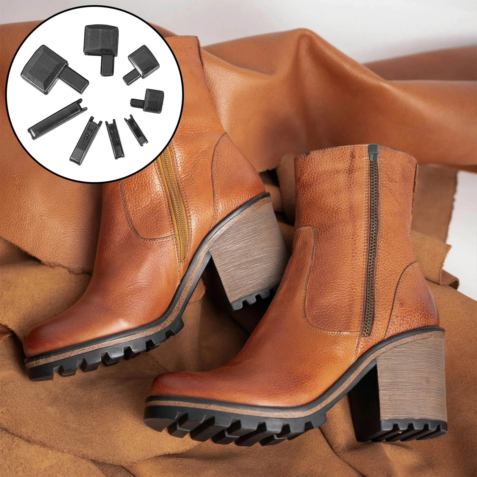 

16Sets Metal Zipper Stops Replacement Repair Kit Sturdy Durable Parts for Jackets Bags Jeans Clothes Zipper Repair Kit Practical