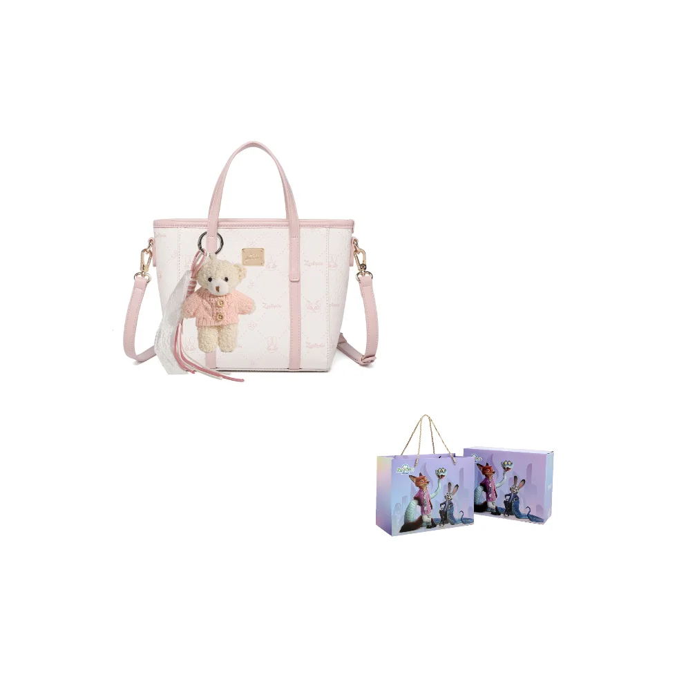 Disney Zootopia PVC One Shoulder Handbag Regular Women's Pink/Blue BMK-73241