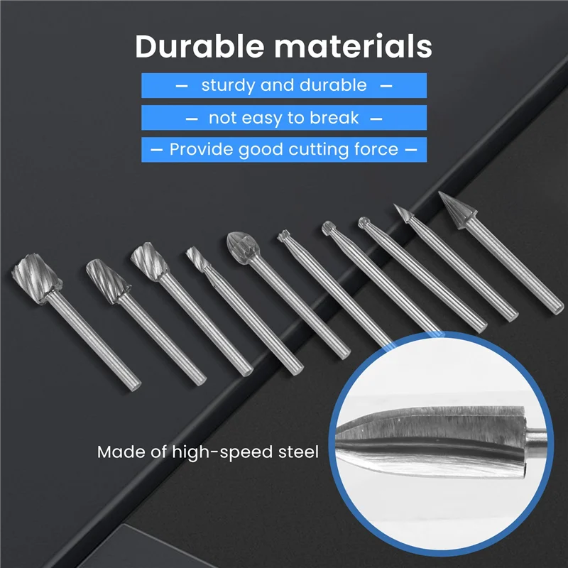 

A76K 15 Pieces Wood Carving And Engraving Drill Bit Set, Engraving Drill Accessories Bit For DIY Wood Crafts Supplies