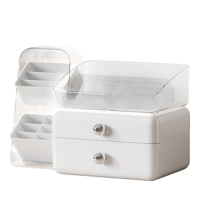 Desktop storage office clutter sorting box drawer style stationery large capacity multifunctional slanted insertion pen holder