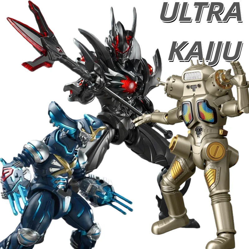 

In Stock Ultra Kaiju Action Figure Dark Lugiel King Joe Cyber Gomora Model Assembly Model Collectible Toy Boy'S Birthday Gift