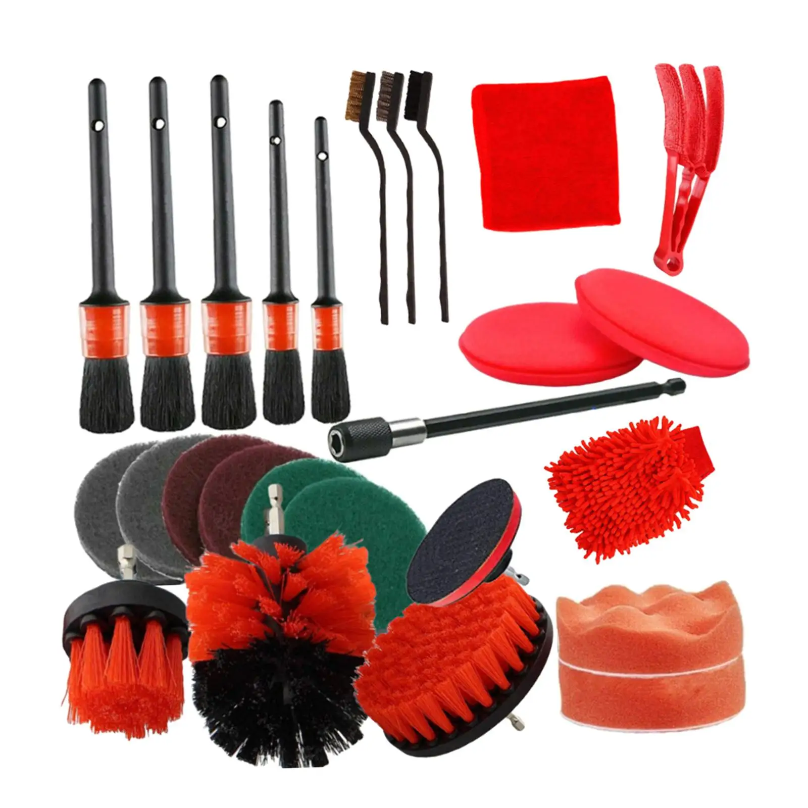 

26Pcs Car Interior Exterior Detailing Kit Versatile Simple Installation