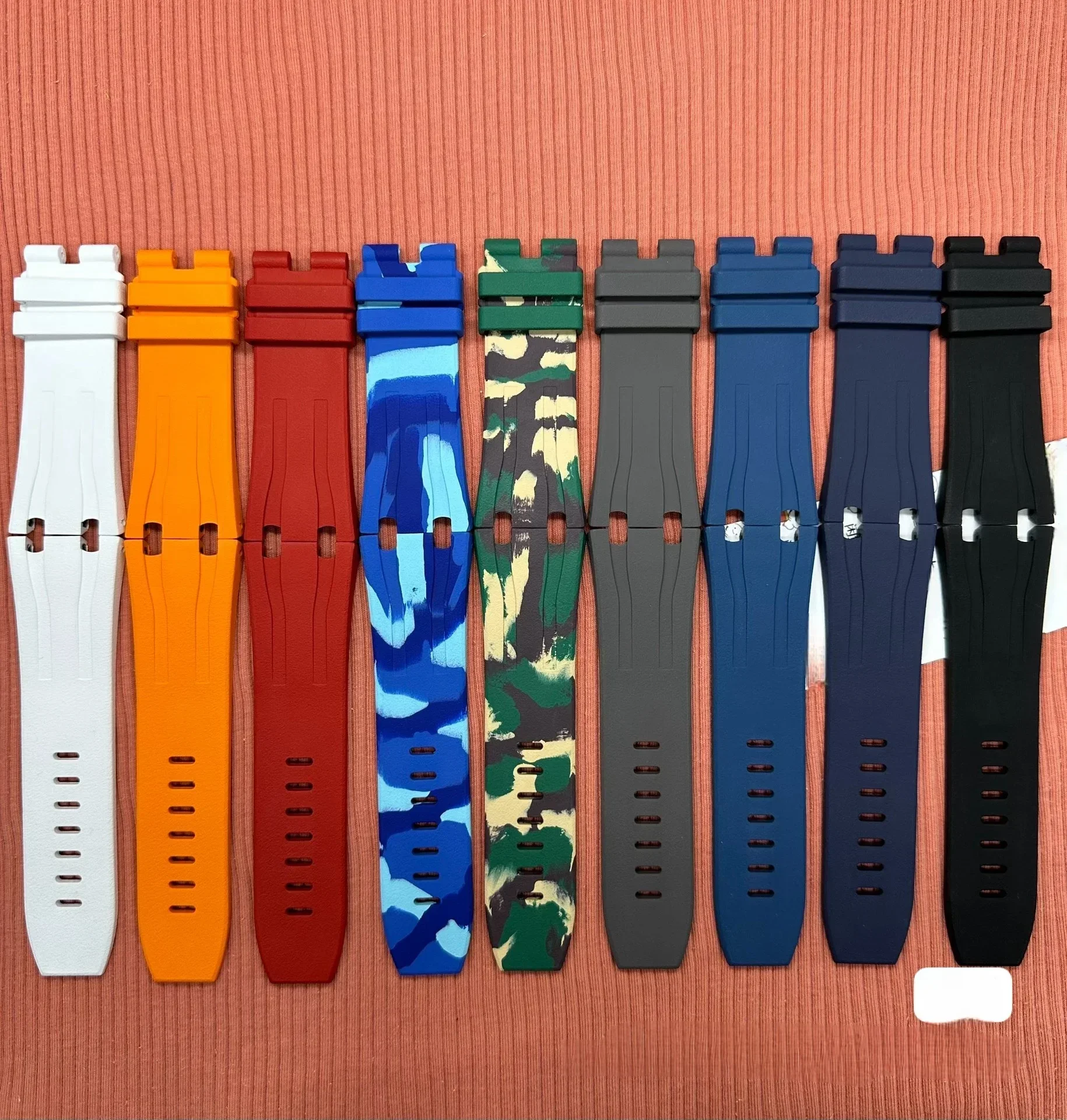 NF AAA 30mm  Fluoro FKM Rubber Soft Natural Silicone Watchband Fit For AP Strap 26400 26401 Royal Audemars And Piguet Pin Buckle