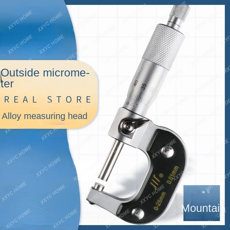 

Outer diameter micrometer 0-25mm high precision spiral micrometer thickness gauge 0.01 industrial caliper