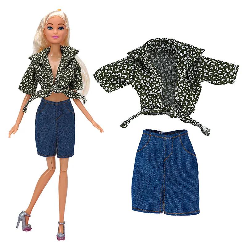 Clothes For Baby doll Girl Dress Blouse Pants Jeans Fashion Outfit Casual Wear Shirt Skirt Clothes For Doll Accessories kids Toy