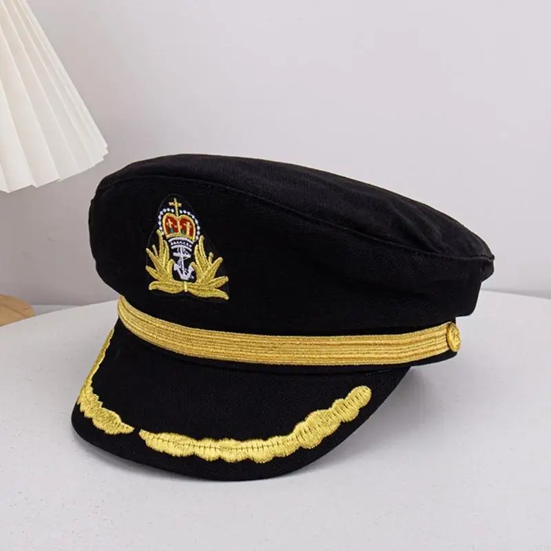 Y5JD Kapitan Yacht Hat Adult Kid Kostum