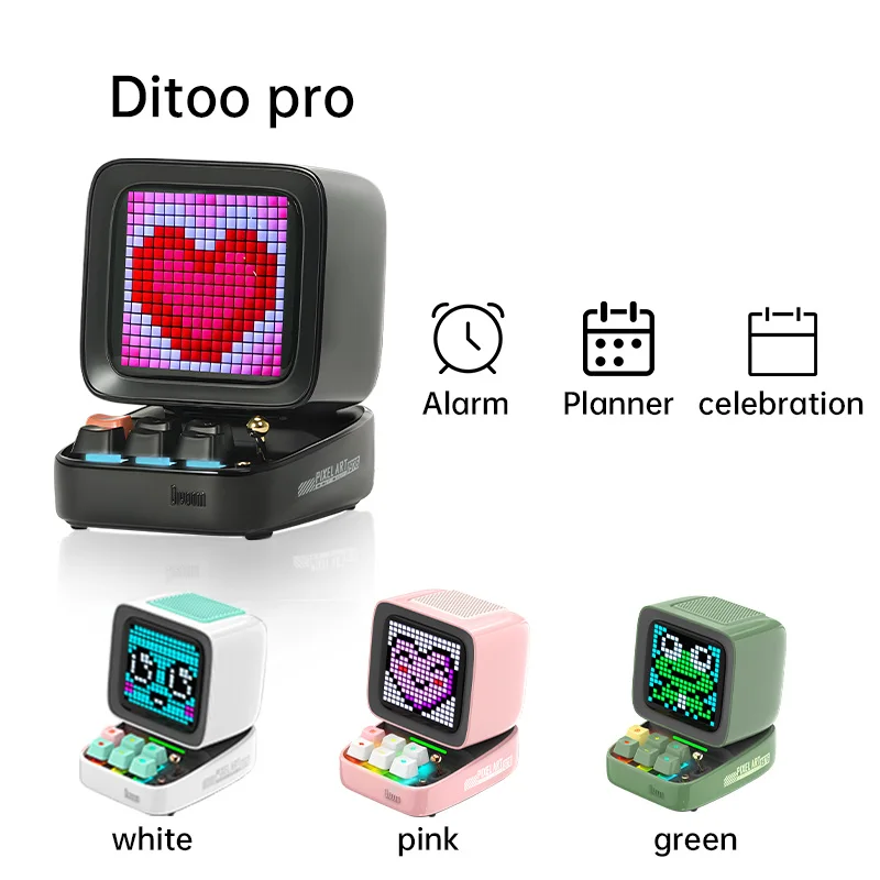 Divoom Ditoo Retro Handheld Video Game Console 16X16 LED App Controlled Front Screen Portable Video Player Games Tronsmart Trip