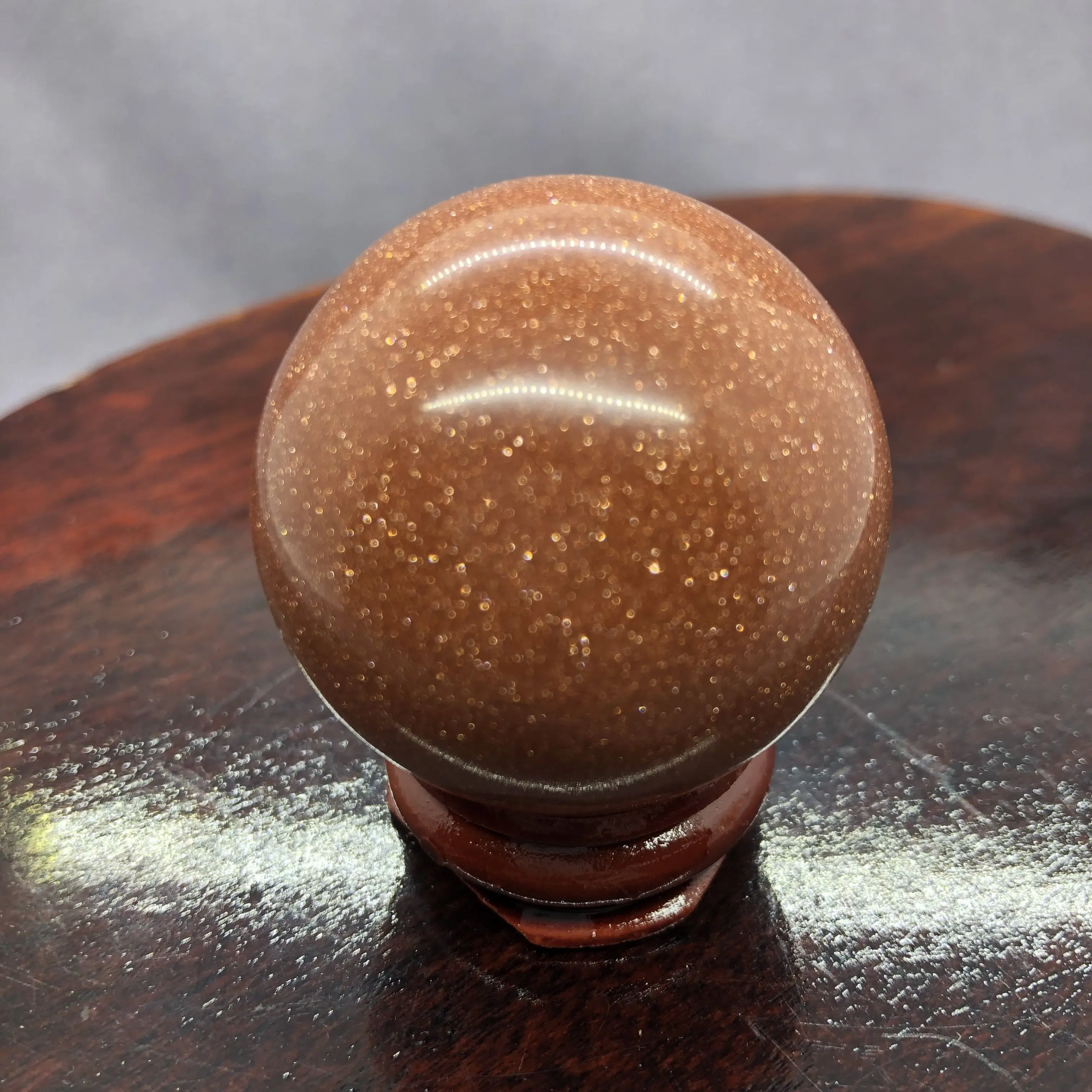 Gold Sand Ball Natural Stone Diy Decoration 3.7-4.3cm Speculum