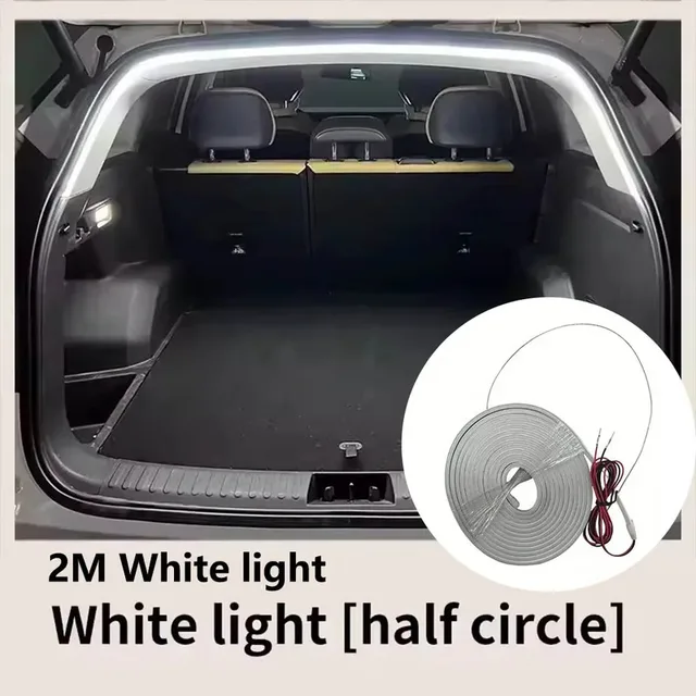 Car high brightness trunk lighting ambient light interior decoration LED wiring free automatic sensing tailgate light strip 5 Car high brightness trunk lighting ambient light interior decoration LED wiring free automatic sensing tailgate light strip 5