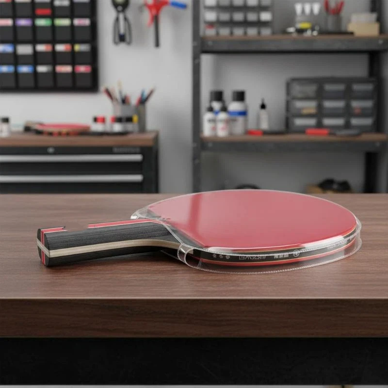 Ping Pong Rubber Protective Film Double-sided Sticky 1Pcs Dustproof Guard for Family Parent-child Ping Pong Games