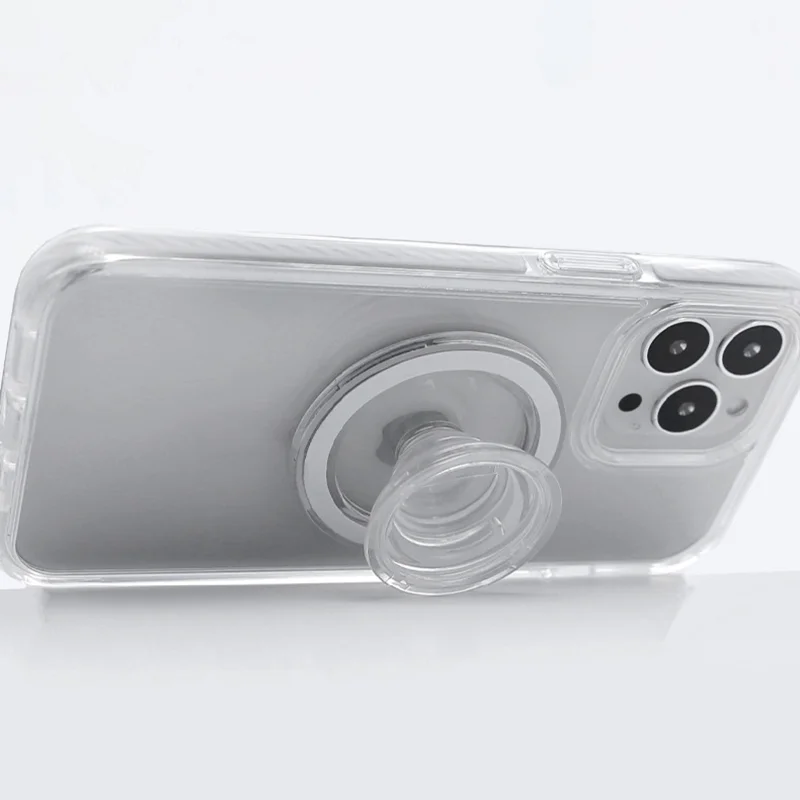 

Macsafe Folding Phone Holder For iPhone 15 14 13 12 Pro Max Magsafe Macseape Grip Tok Talk Support Ring Finger Expanding Stand