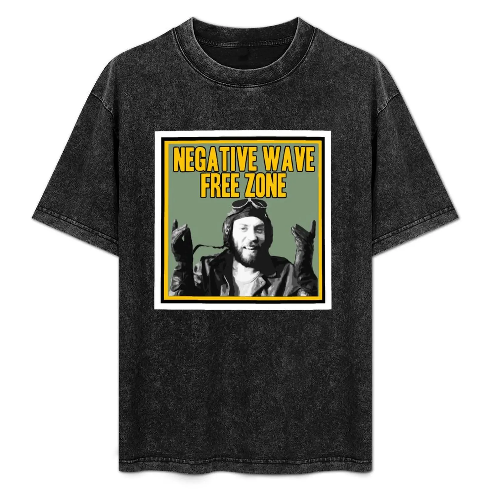 Sgt Oddball Negative Wave Free Zone T-Shirt Work Duty Casual T-Shirt