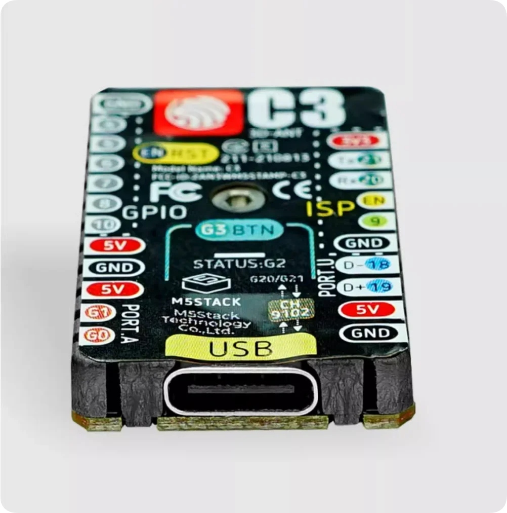 Stamp C3 ESP32-C3 RISC-V WiFi & Bluetooth IoT Core Board, 4MB Flash, 13 GPIO, Type-C, High-Cost Performance