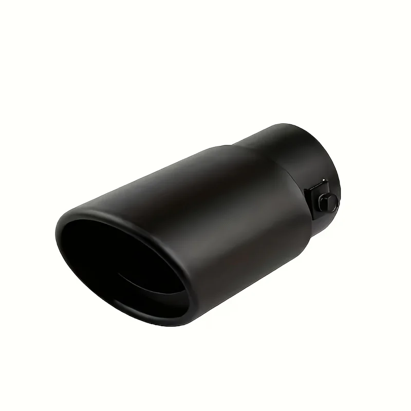 [Chrome Tail Pipe] Stainless Steel Chrome Plated 1pc 2.5-Inch Interface Car Exhaust Black Tail Pipe Tip Tube | image 6