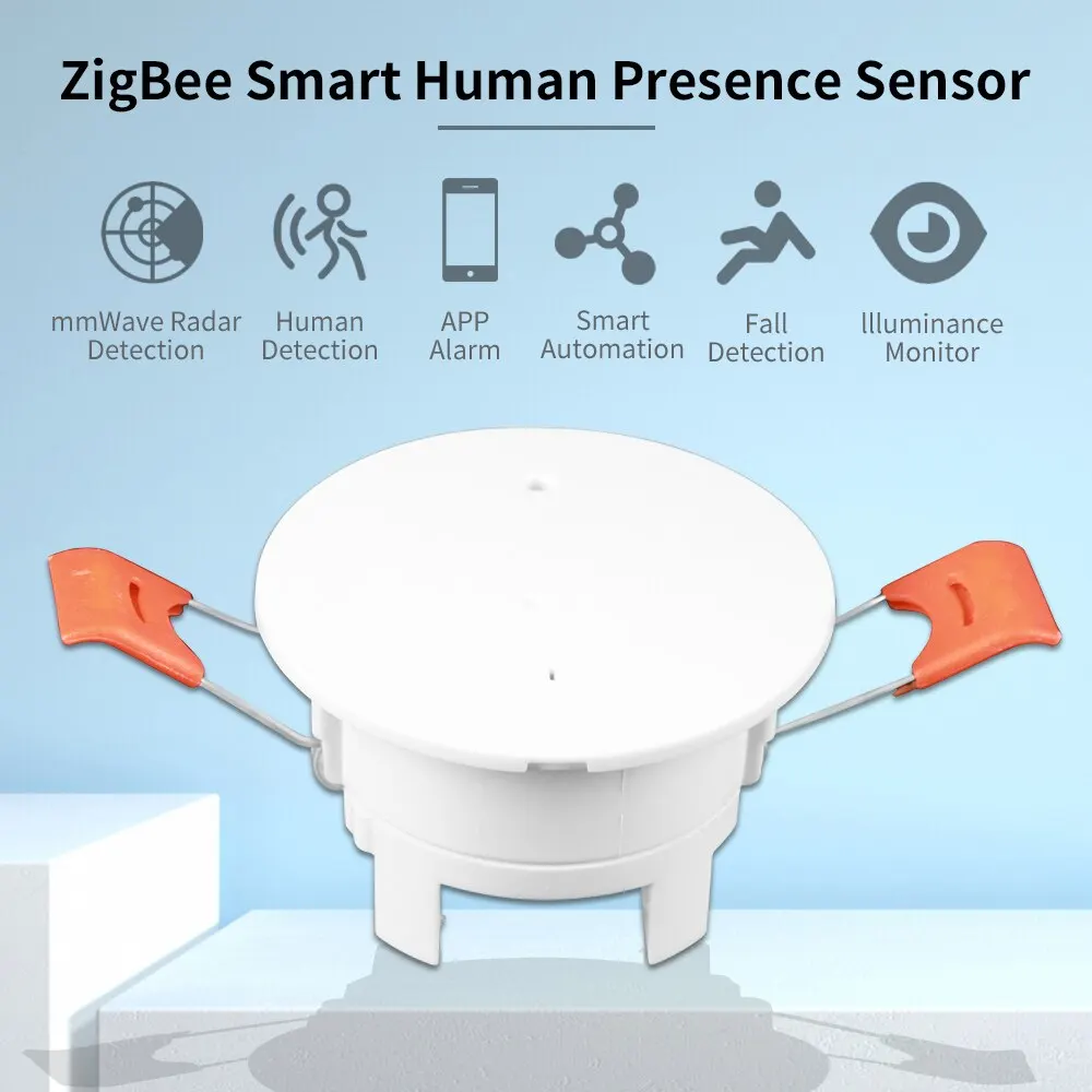 Zigbee Tuya Human Presence Bewegingssensor Luminantie/Afstandsdetectie Body Motion Pir Sensor Google Home Alexa 110/220V