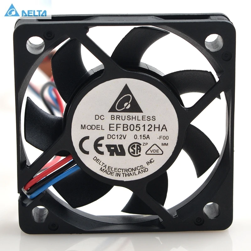 for delta EFB0512HA 5010 12V 0.15A 5CM 5 cm wire ball CPU cooling fan