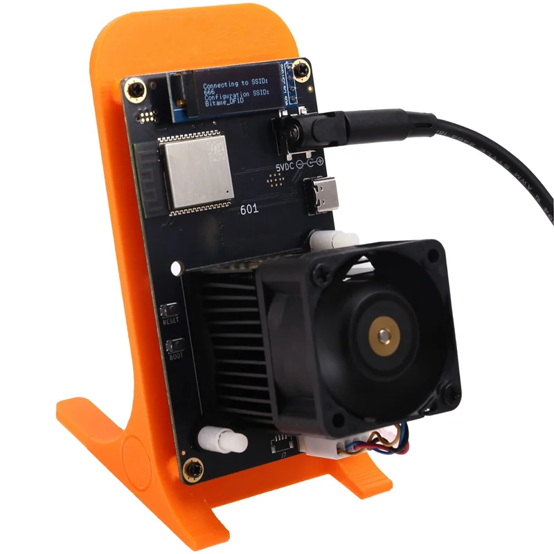 

3X Bitaxe Gamma 601 Solo Miner 1.2TH/S BM1370 Asic Chip 18W From Antminer S21 Pro Bitcoin BTC Miner Wth Bracket US Plug-AB01