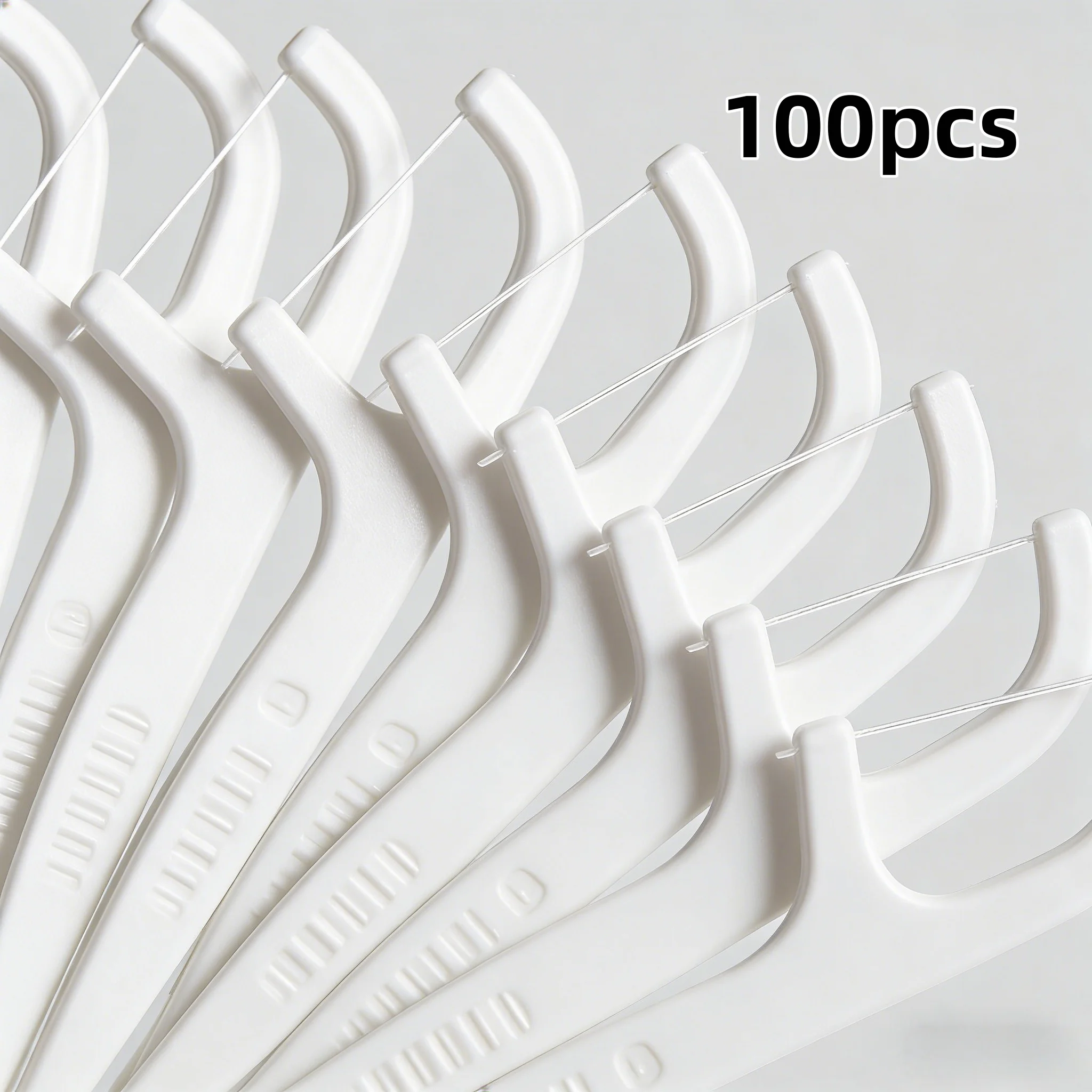 

100PCS Dental Floss Picks (2 Boxes): Ultrafine Flat Floss for Deep Plaque Cleaning & Comfortable Tartar Removal