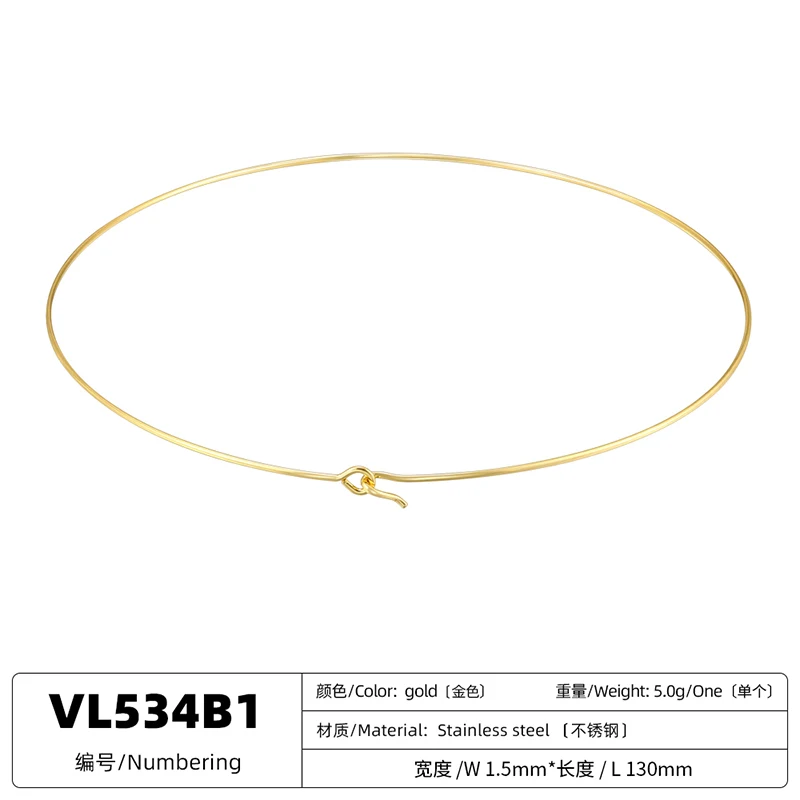 Edelstahl-Halskette mit Herz- und Rundmotiv, verstellbar, für Damen, schlichtes, offenes Design, Metallschmuck-Accessoire: VL534 VL535 – Detail 9