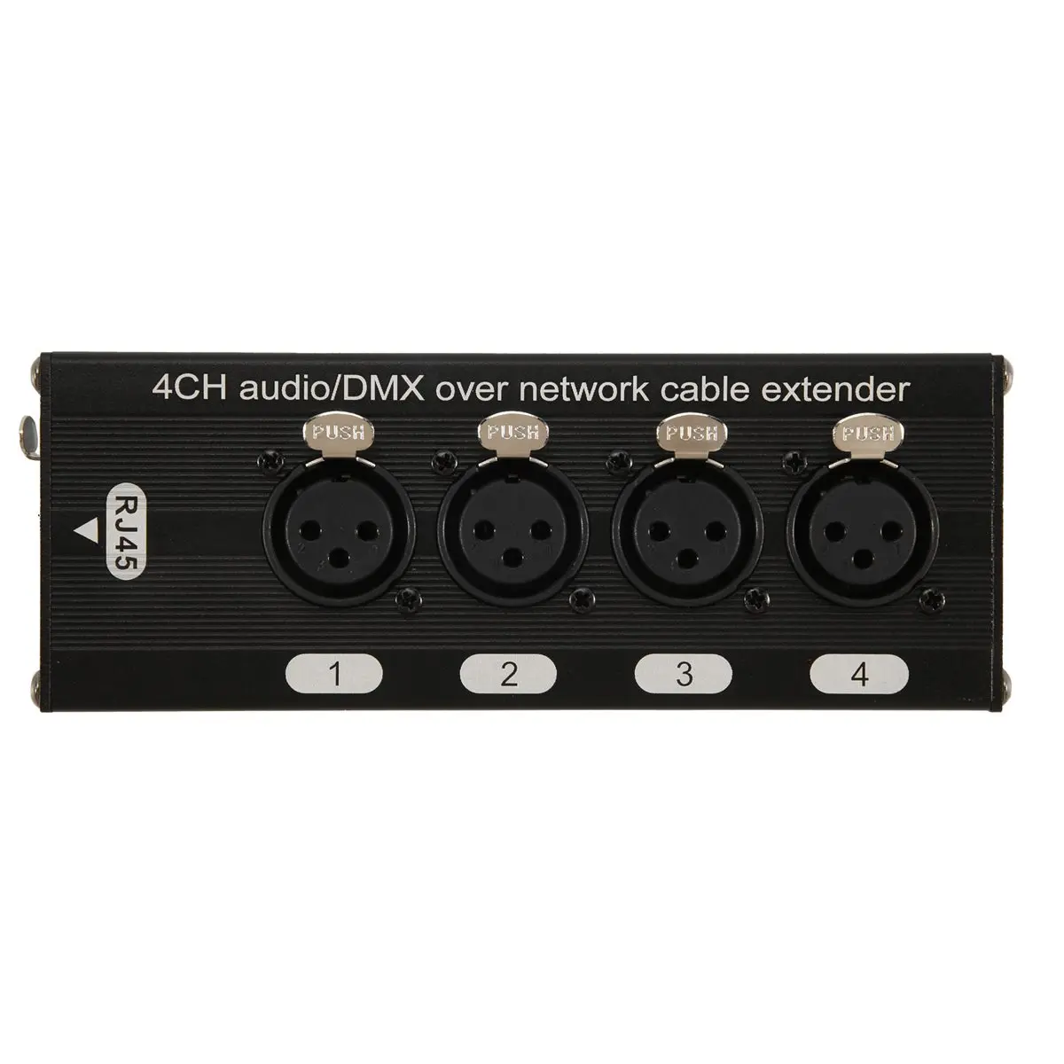 A40I 1Pc 4-Channel 3-Pin XLR Audio and over Network Cable Extender, DMX512 Network Signal Extender , Female