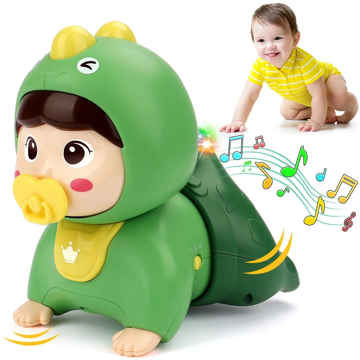 

Musical Turtle Crawling Baby Toys Tummy Time Toys with Light & Sound Infant Early Educational Toy Birthday Gifts for Boy Girl