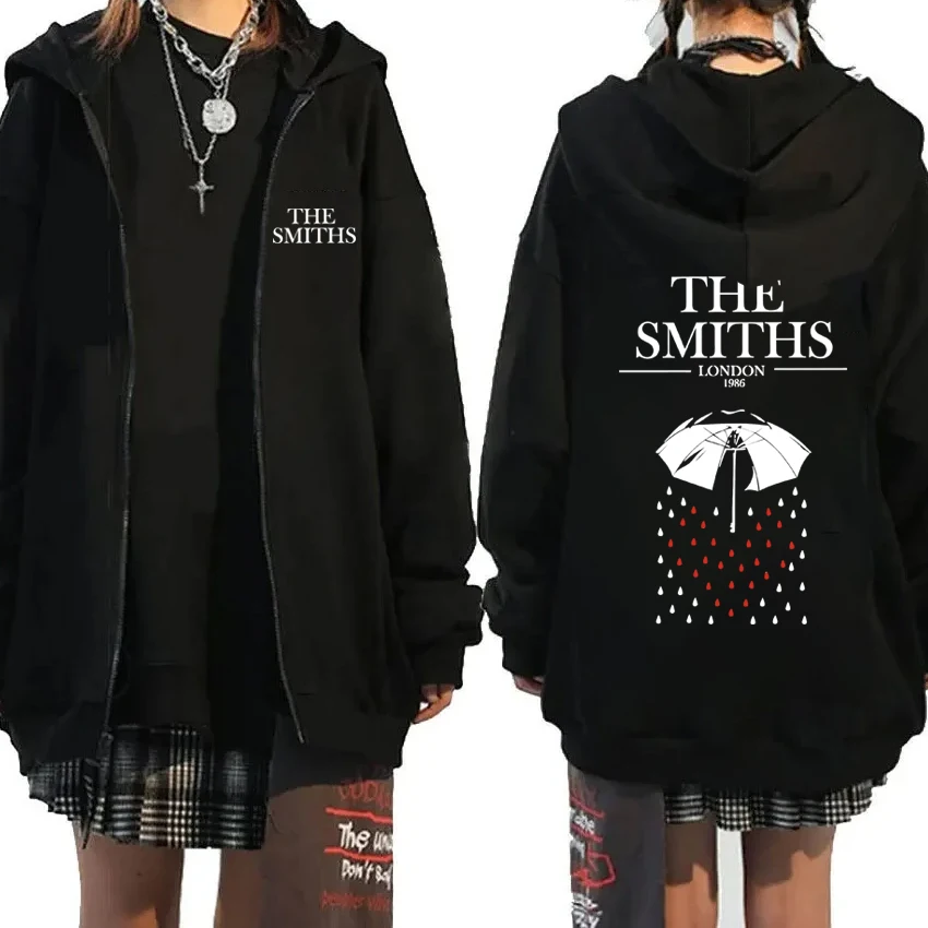 

The Smiths Meat Is Murder Morrissey Band Vintage Zipper Hoodie Men Women Long sleeve Outerwear Streetwear Oversize Fleece Jacket