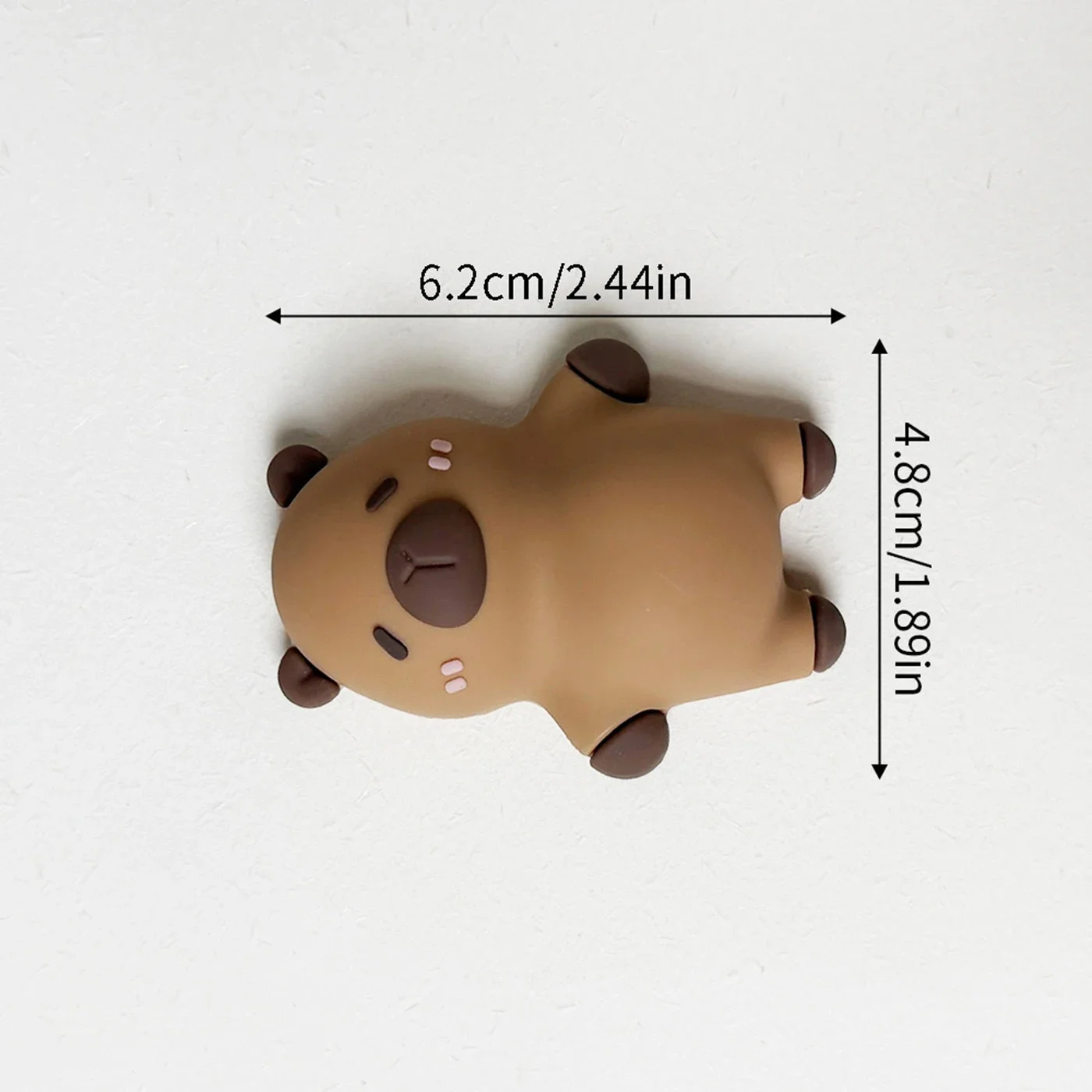Trendiger Capybara-Kuchenfigur-Topper: Niedliche Tier-Desktop-Deko-Accessoires, vielseitiges Ornament für Babypartys und Kinderfeiern – Detail 9