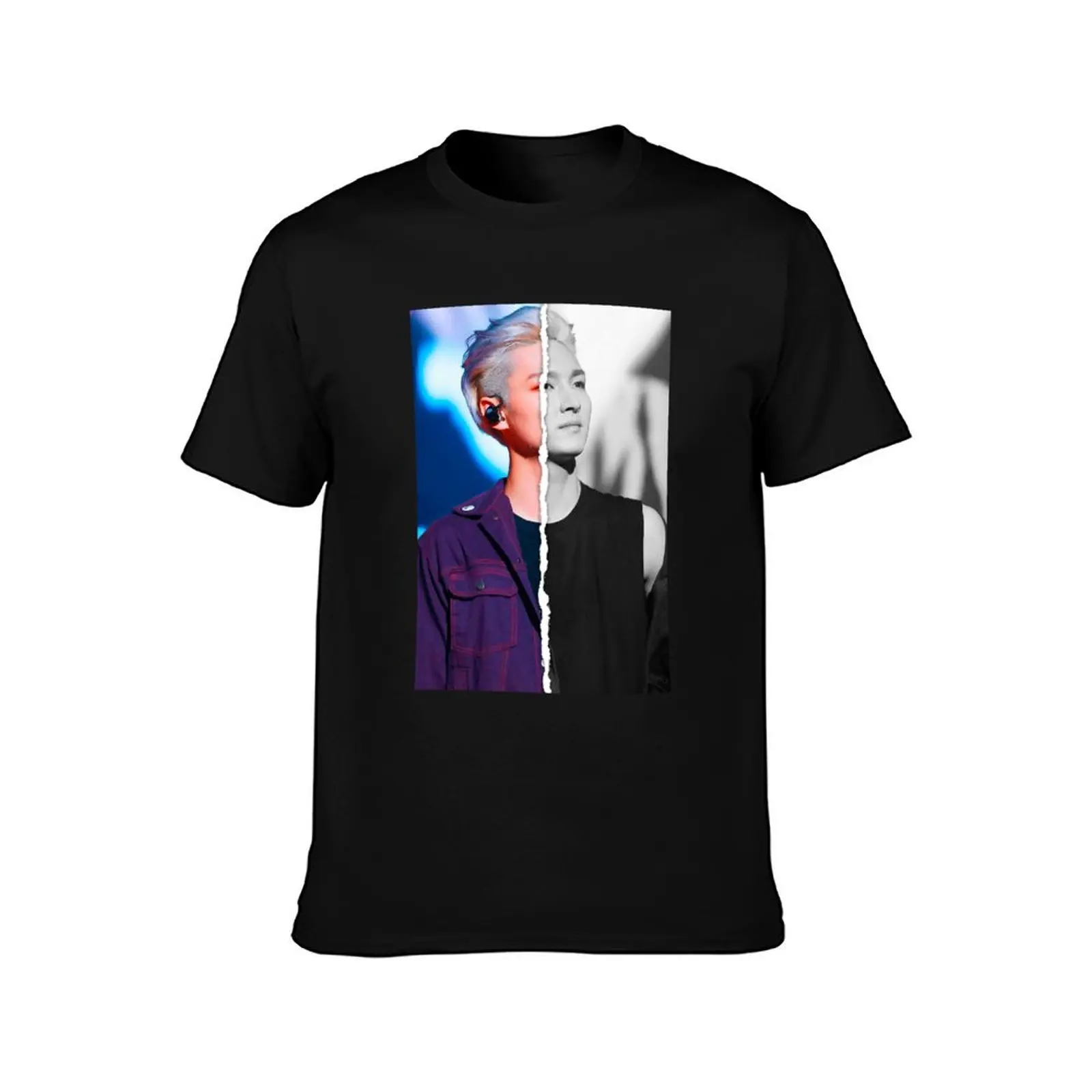 SF9 Zuho (divided photo) T-Shirt Summer Casual Cotton Tee Oversized Streetwear Tops Vintage Graphic Print Unisex Men Women