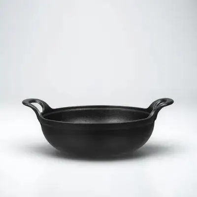 

Cast Iron Dutch Oven Round Bottom Non-Stick Cooking Pot For Steak Shabu Seafood Japanese Style Soup Pot Outdoor Picnic
