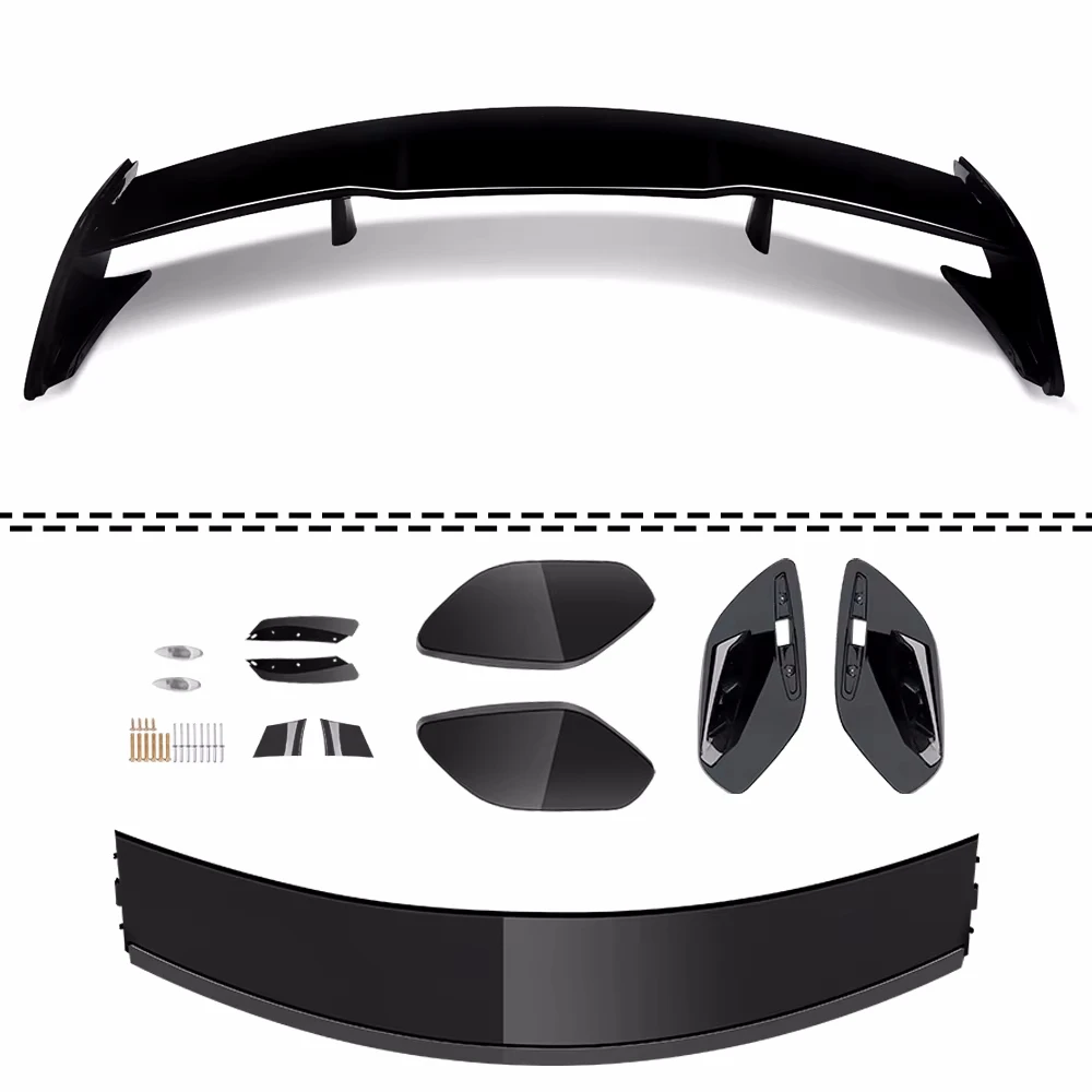 

For Mercedes Benz A Class W176 2013-2018 A180 A200 A250 A260 A45 AMG Car Rear Roof Spoiler Black Rear Trunk Wing Lip