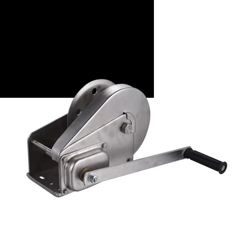 Top Quality 2600LBS Self Locking Brake Hand Winch Stainless Steel 304 Marine Winch for Sea Boat Winch