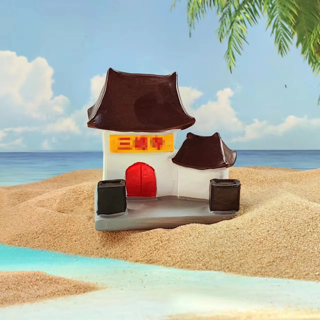 Wholesale resin handicrafts, sand tables, sand furniture ornaments, public building places, ancient houses, houses