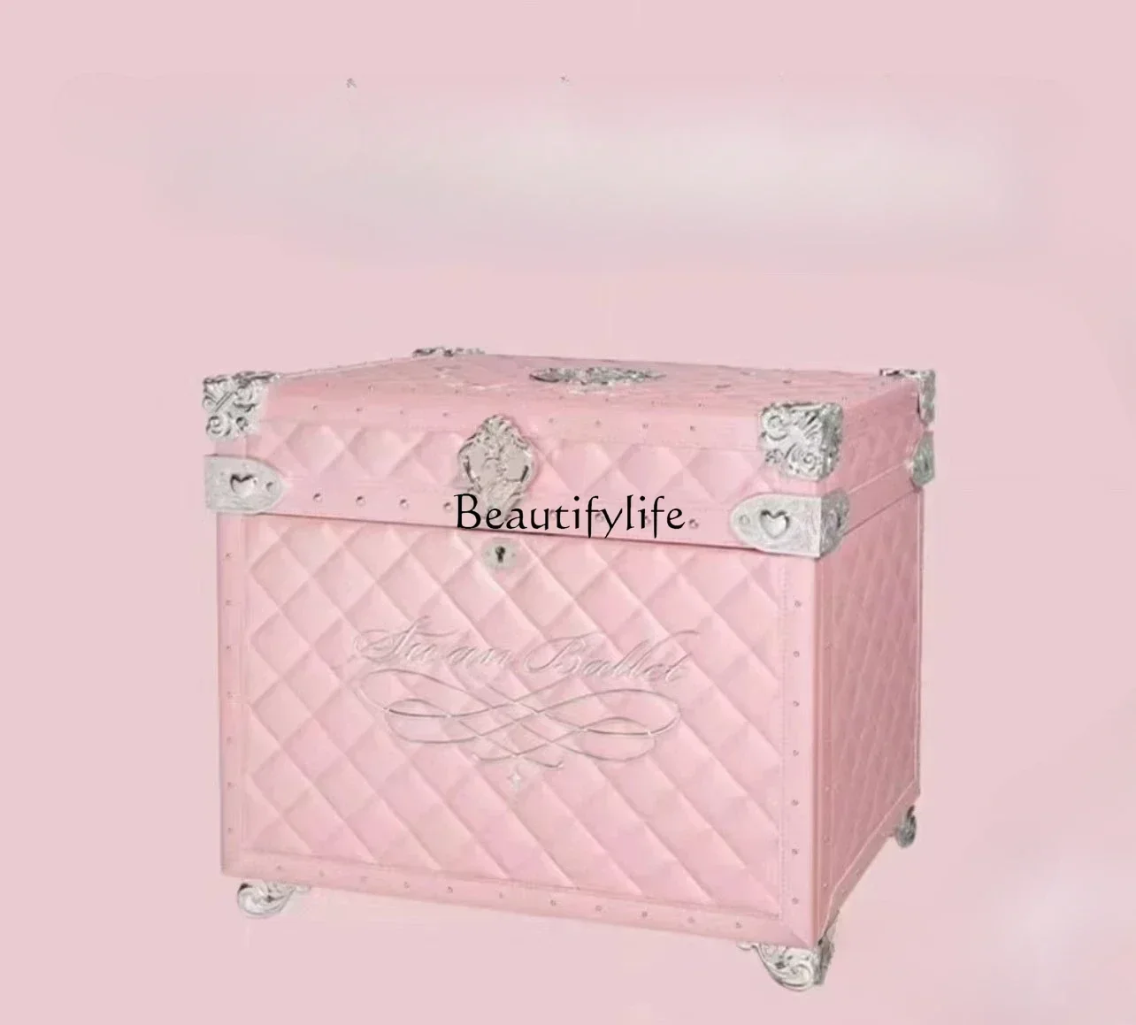 Flower Know Swan Ballet Antique Box Jewelry Makeup Storage Box