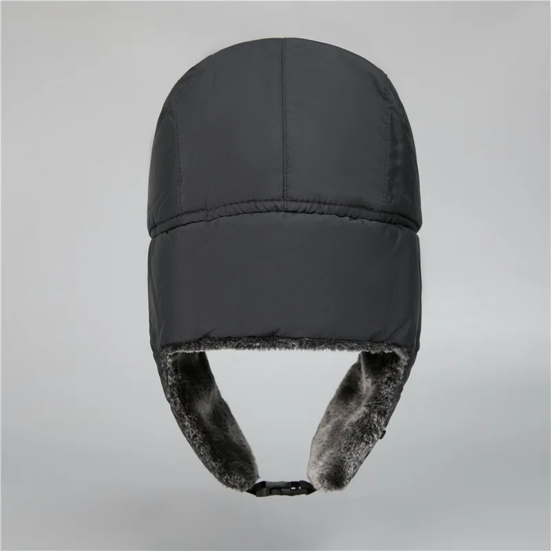 قبعة الطيار للرجال قبعة شتوية دافئة مع قناع مقاوم للرياح - قبعة تزلج للصيد على الجندي الروسي