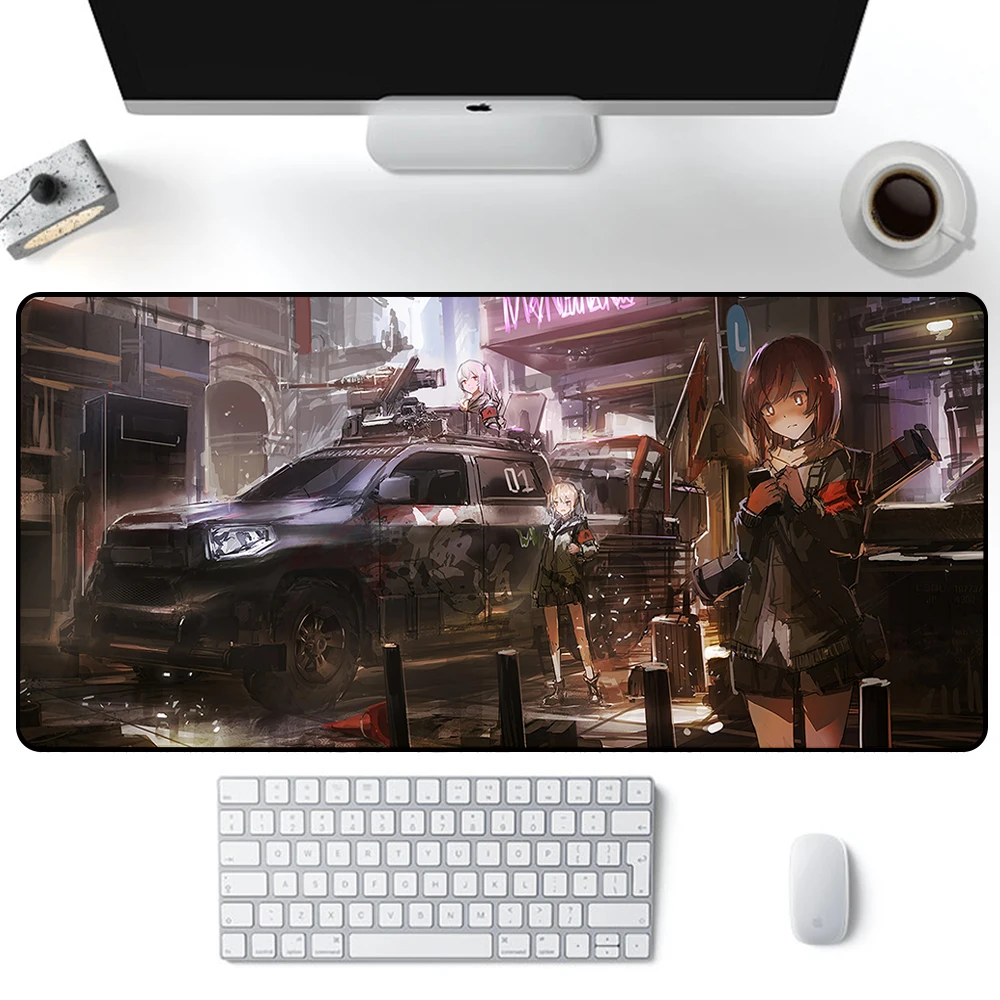 Meninas frontline mouse pad grande jogo mousepad pc gamer xxl computador escritório tapete do rato teclado tapete de mesa portátil mausepad