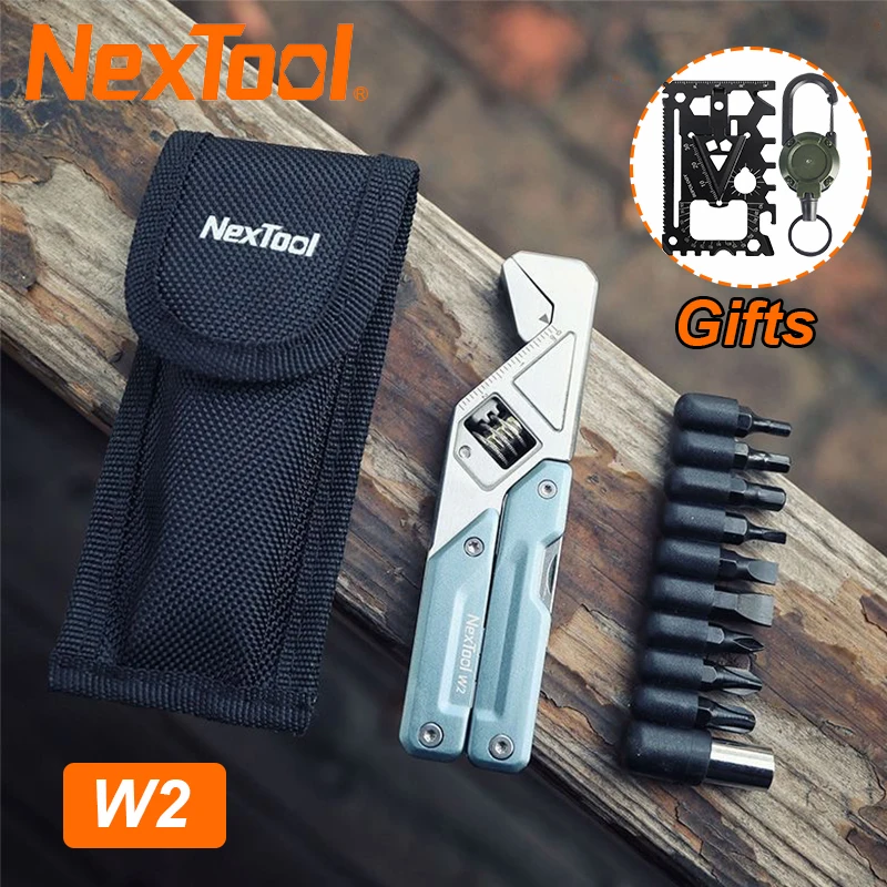 

Регулируемый гаечный ключ NexTool W2, многофункциональные складные плоскогубцы, многофункциональный гаечный ключ, отвертка, уличные инструменты EDC, обслуживание дома