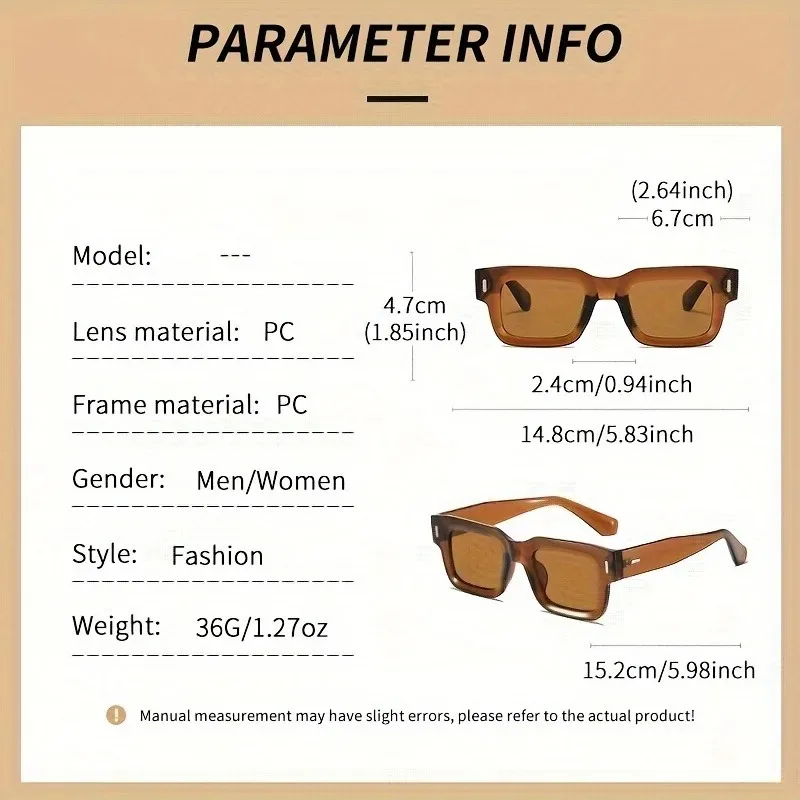 Luxurious Rectangle Sunglasses Women Men Fashion Brand Designer Casual Sun Glasses Female Male Plastic Outdoor Eyewear view 6