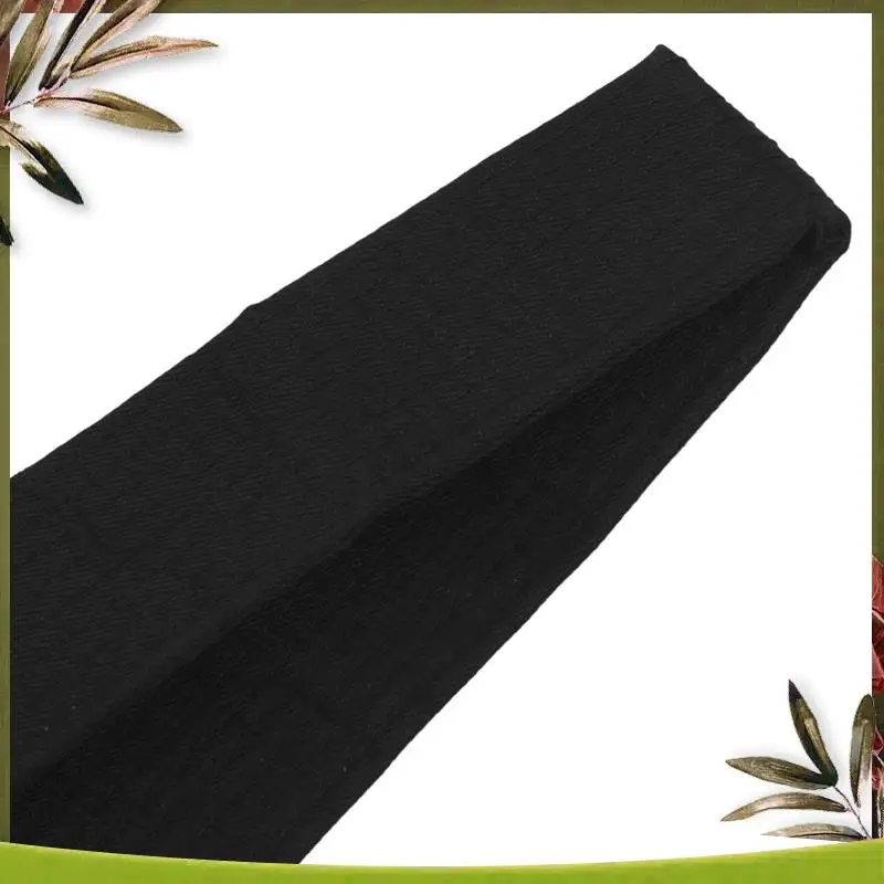 A08P-3X เข็มขัดนุ่มโซ่คาราเต้เทควันโดศิลปะการต่อสู้สีดํา