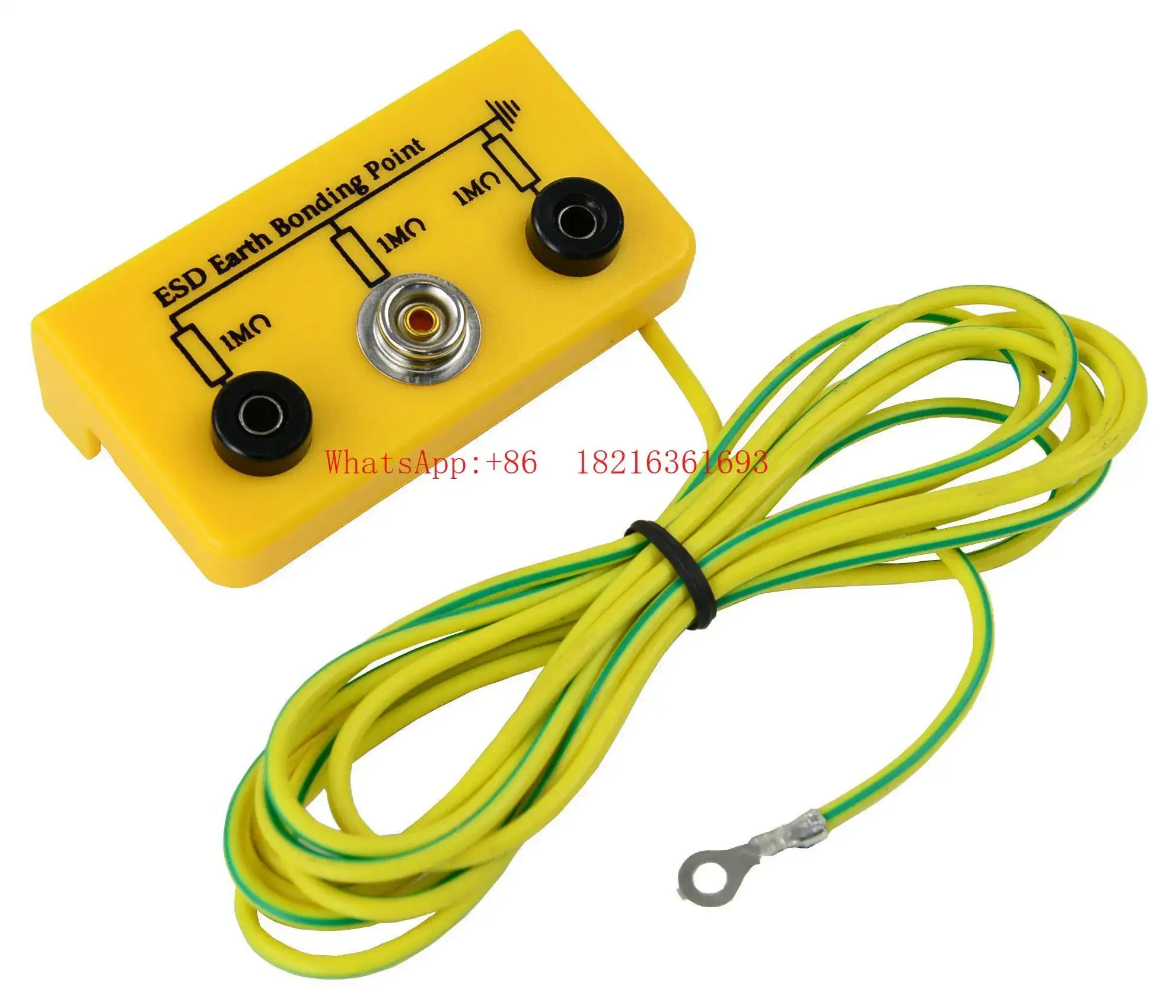 Limited Offer Electrostatic Grounding Seat, 4mm Banana Head, 10mm Snap, M5 Stud, Built-in 1M Resistor